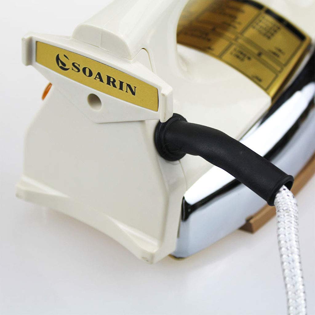 YQ&TL Plancha de Vapor Clásico Vintage Hierro seco Termostato de sexta Temperatura SR-3100