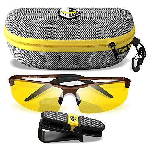 BLUPOND Night Driving Glasses For Men/Women - HD Yellow Vision ...
