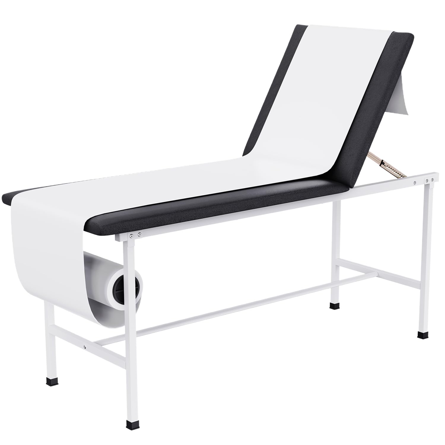 OLERN Premium Medical Exam Table with Back Adjustable - Reinforced Back Structure - Paper Roll Dispenser - Durable Leather Cover - Ideal Exam Table for Physical Therapy, Chiropractic Use