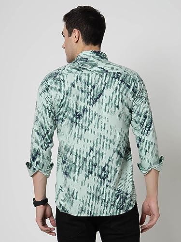 Image of ELYYORK Adwyn Peter Men's Cotton Printed Regular Fit Casual Shirt |Full Sleeve Shirt for men|shirt for men|men's shirt