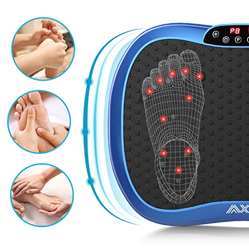 AXV Vibration Plate Exercise Machine Whole Body Workout Portable Mini Vibrate Fitness Platform Lymphatic Drainage Machine for Weight Loss Shaping Toning Wellness Home Gyms Workout - Thumbnail 5
