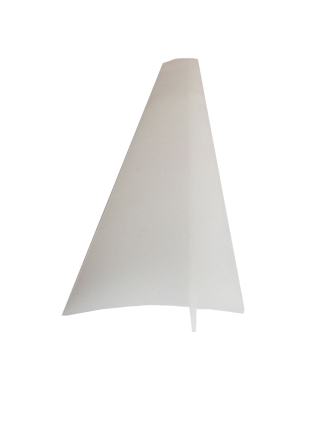 Capparis Kitchen Silicone Stove Counter Gap Cover, Easy Clean Heat Resistant Wide & Long Gap Filler, Seals Spills Between Counter, Stovetop, Oven, Washer & Dryer, Set of 2 (25 Inches, semi-Clear)