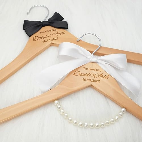 Miniatura 2 de jifu Percha personalizada para vestido de novia para novia, colgador personalizado para vestido de novia, percha personalizada para vestido de novia