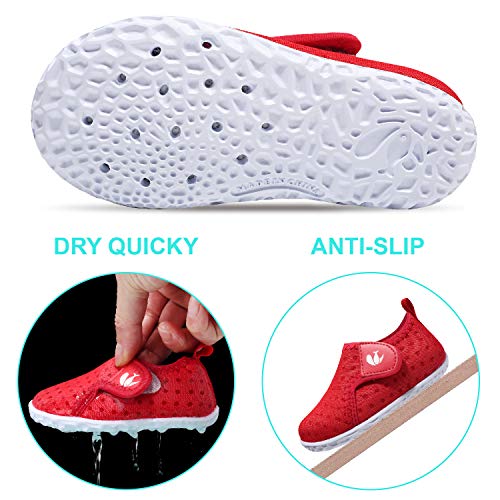 Image of FEETCITY Baby Boys Girls Water Sport Shoes Barefoot Kids Aqua Socks Quick-Dry Beach Swim Pool Shoes