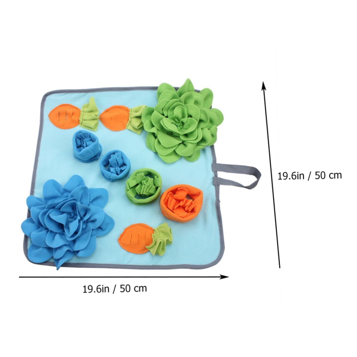 FONDOTIN Snuffle Mat for Indoor Pets Rabbit Cat Bird Slow Feeding Cushion Felt Safe Comfortable Dining