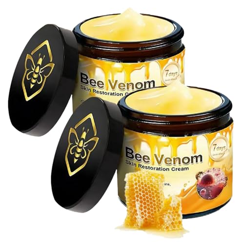 2 PCS Bee Venom Skin Treatment Cream Face Wrinkle Removal Anti-Aging Firming Moisturize Comprehensive Restoration Cream.