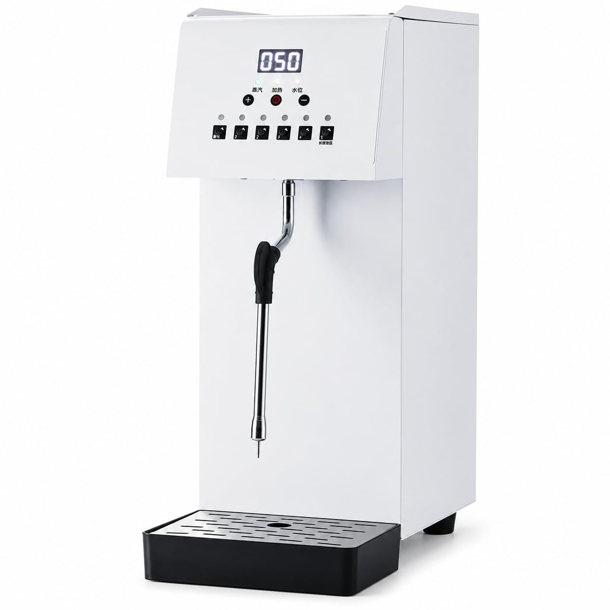 Espumador automático de leche de acero inoxidable de 2500W con pantalla LED
