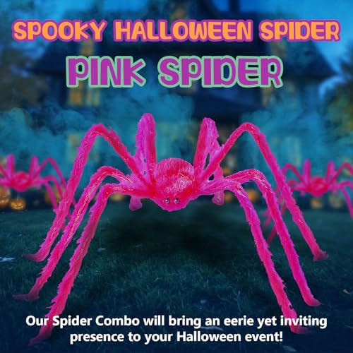 Wymulot Halloween Giant Hairy Spider Decorations (2 Styles) - image 3