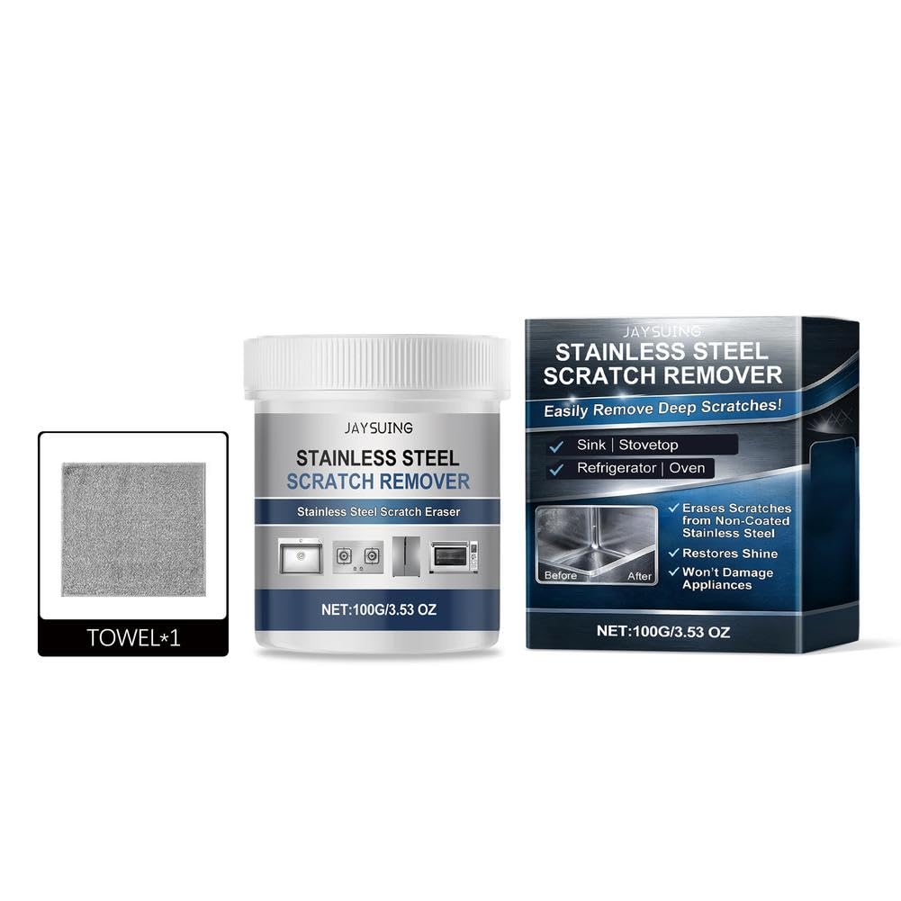 Steel Scratch Remover Kit, Suitable For Sinks & Appliances Scratch Repair Remove & Polish,Multi-Purpose Scratching