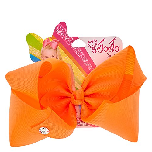 Claire's Girl's JoJo Siwa Large Neon Orange Hair Bow