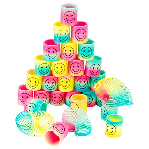 MADHOLLY 30 Piezas Rainbow Spiral, Magic Rainbow Circle, Magic Rainbow Spring como...