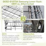 𝟮𝟬𝟮𝟲 OEM DD82-01073A Inférieur DishRack(22.4 * 20.6 * 6.7in) pour les pièces de lave-vaisselle Samsung - Fit DW80R5061,DW80R5060,DW80K7050UG,DW80K5050US Series, Aide à réparer les racks instables & Améliorer le chargement de la vaisselle.