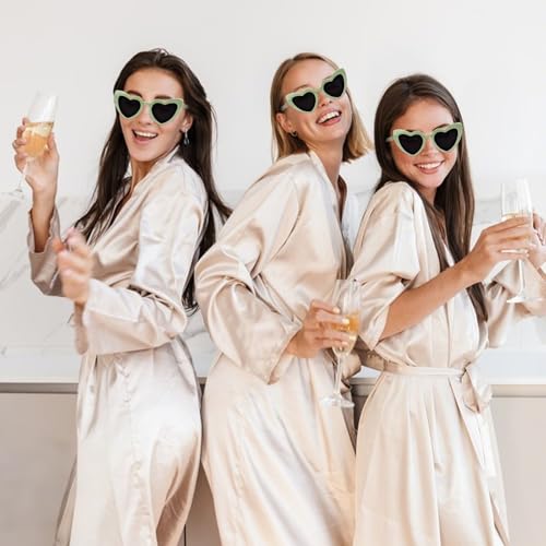 Heart Sunglasses 8 Pairs Bachelorette Party Heart Shaped Sunglasses Bulk Bridal Party Glasses Favors for Women Girls4
