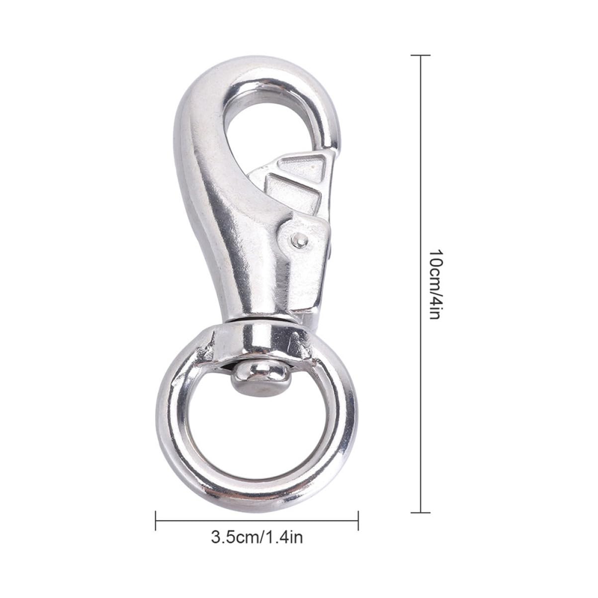 OHPHCALL Swivel Hook Snap for Hammock Chair 2 Pack 300kg Weight Capacity Metal 360° Rotation Simple Installati