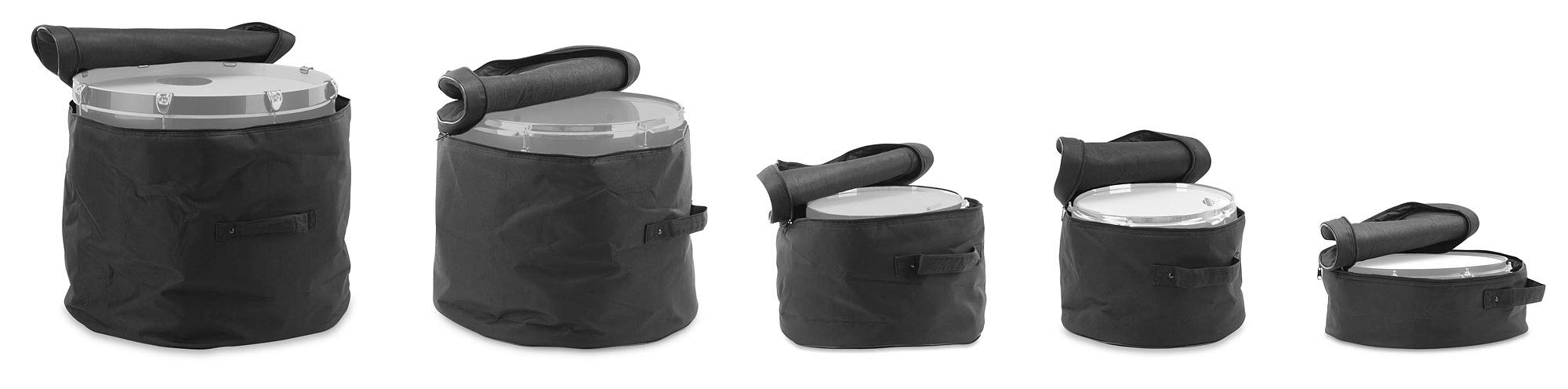 Set De Fundas Para Batería XDrum Classic, Tamaños Stage, 10"x9", 12"x10" | Set de 5 piezas para shellset de batería, Para tamaños de casco: 22"x18", 10"x9", 12"x10", 16"x16" y 14"x6, Asas resistentes