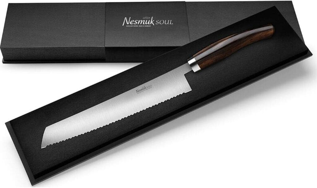 Nesmuk Soul Bread Knife 270 MM - Makassar Ebony