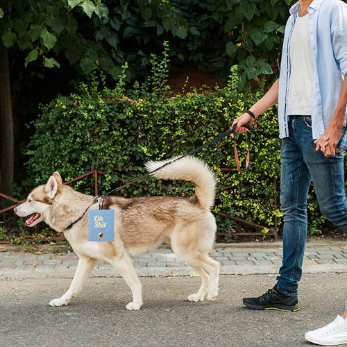 Image of Dog Poop Bag Dispenser,Dog Poop Bag Holder for Leash,Dog Waste Bag Holder for Pet,Fits Any Dog Leash,Lakeblue