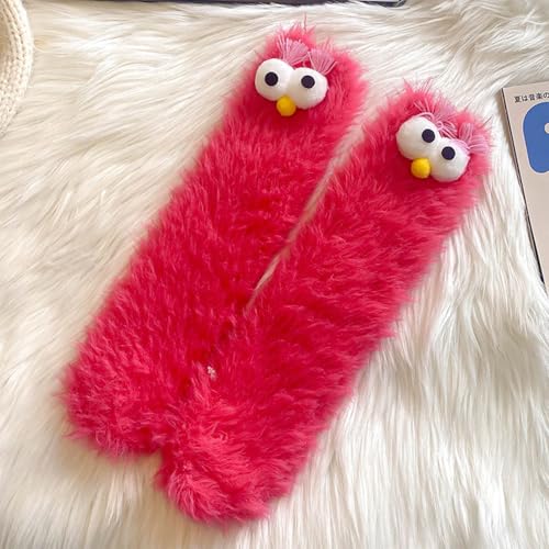 Image of TFTSR Crazy Funny Fuzzy Silly Socks for Kids Women,Girls Fluffy Slipper Novelty Fun Socks,Boy Men Cute Cozy Soft Animal Socks
