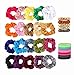 Produktbild Emwel Stücke Scrunchies Samt 55, Bunte Haargummis Elastische Haarbänder Gummibänder für Mädchen Damen Pferdeschwanz Haarschmuck