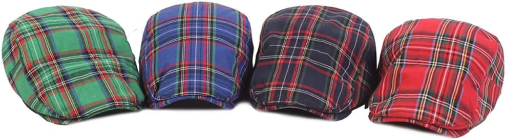 Quanhaigou Men's Cotton Flat Ivy Gatsby Newsboy Driving Hat Adjustable Irish Cabbie Ivy Driving Hunting Cap - Image 6