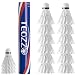 TEOZZO Goose Feather Badminton Shuttlecocks Pack of 12, Stable and Sturdy High Speed Badminton Shuttles, Training Shuttlecock for Indoor and Outdoor Sports