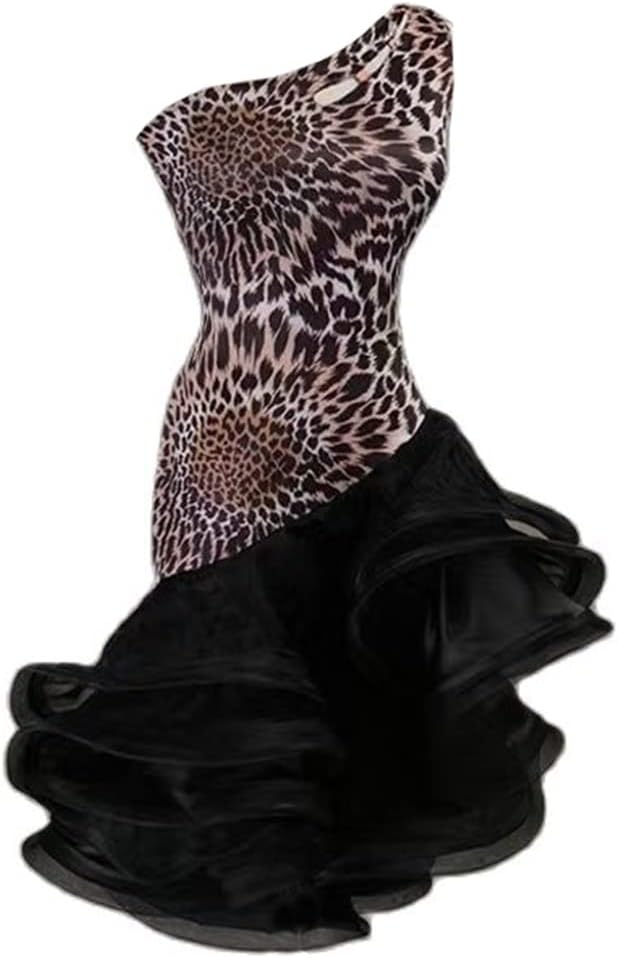 LIUHUO New One-Shoulder Latin Dance Performance Dress for Girls' Competition Performance