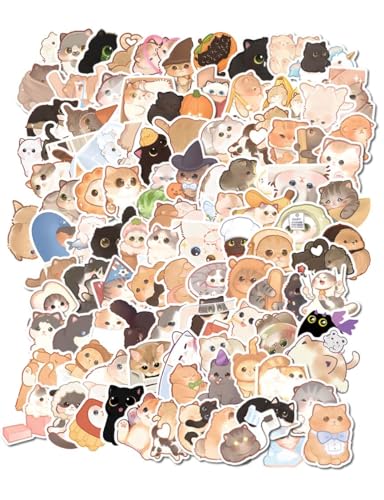 100 Pack Kawaii Cat Stickers