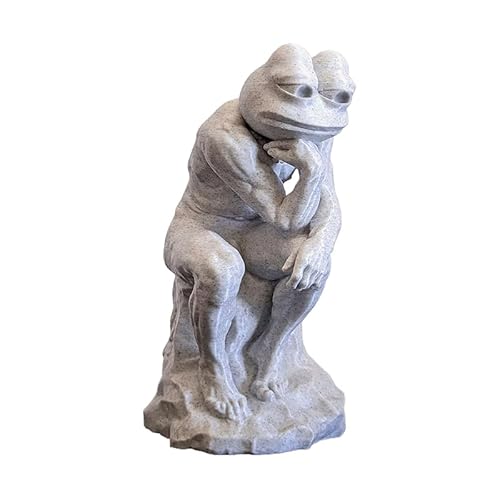 kekafu The Feeler Pepe Statue Frog Statue, Crafts Figurines Home Decor Accessories Desktop Ornament Gift