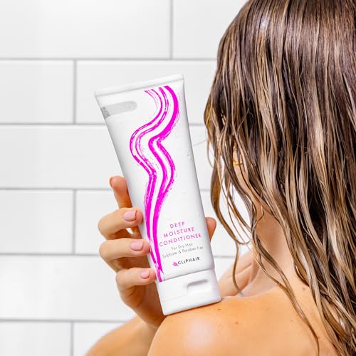 Cliphair Deep Moisture Conditioner for Hair Extensions and Dry Damaged Hair I Sulphate and Paraben Free Hair Extensions and Dry Hair Conditioner 8.45 Fl Oz - Image 5