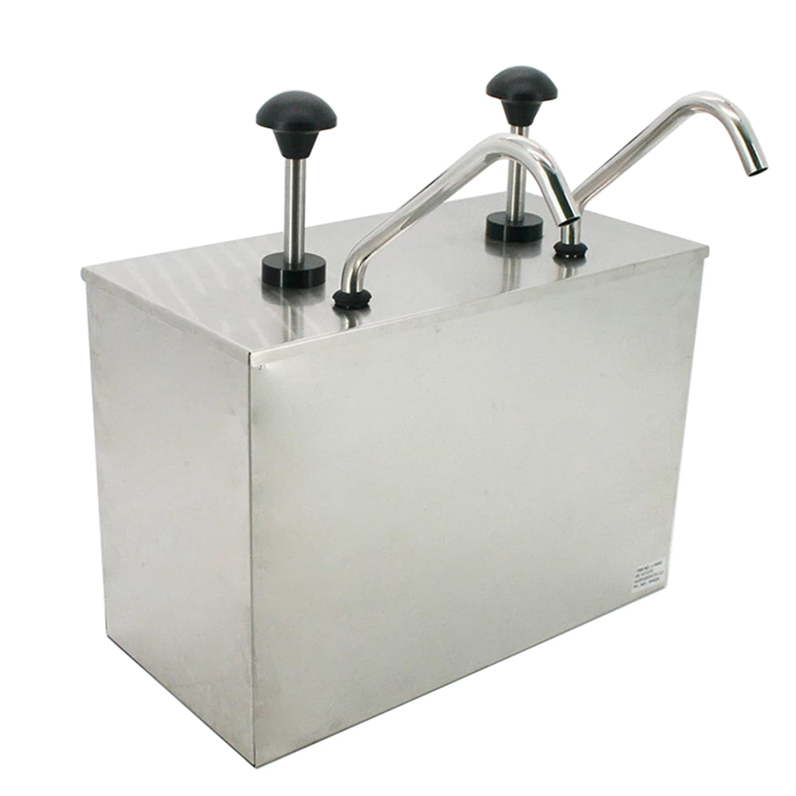 8L Condimento Pompa Dispenser Acciaio Inossidabile 304 Salsa Pompa Dispenser Doppia Testa Stazione Di Pompaggio Per Condimenti Con 2 Serbatoi Da 4 Litri Per Senza Particelle Spremi Salsa