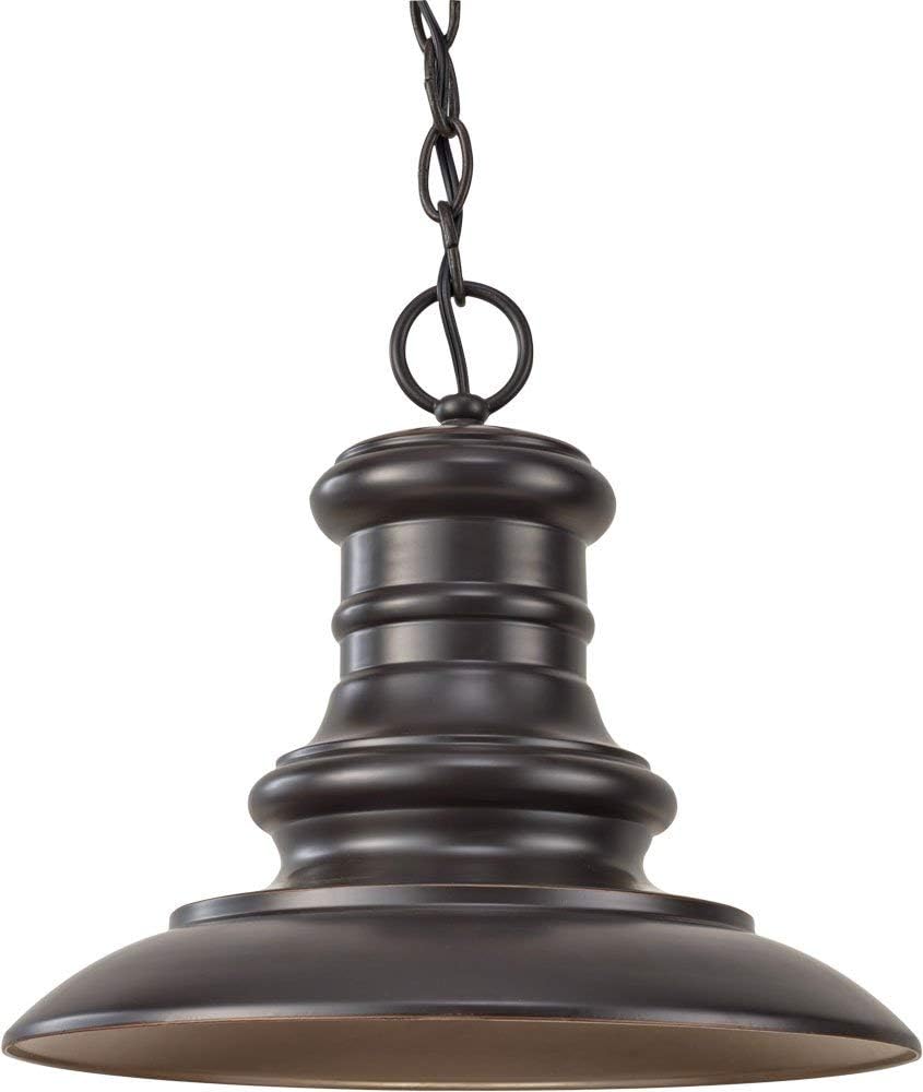 Discount 70% Feiss OL8904RSZ Redding Station Outdoor Lighting Pendant Lantern, Bronze, 1-Light (12Dia x 11H) 100watts