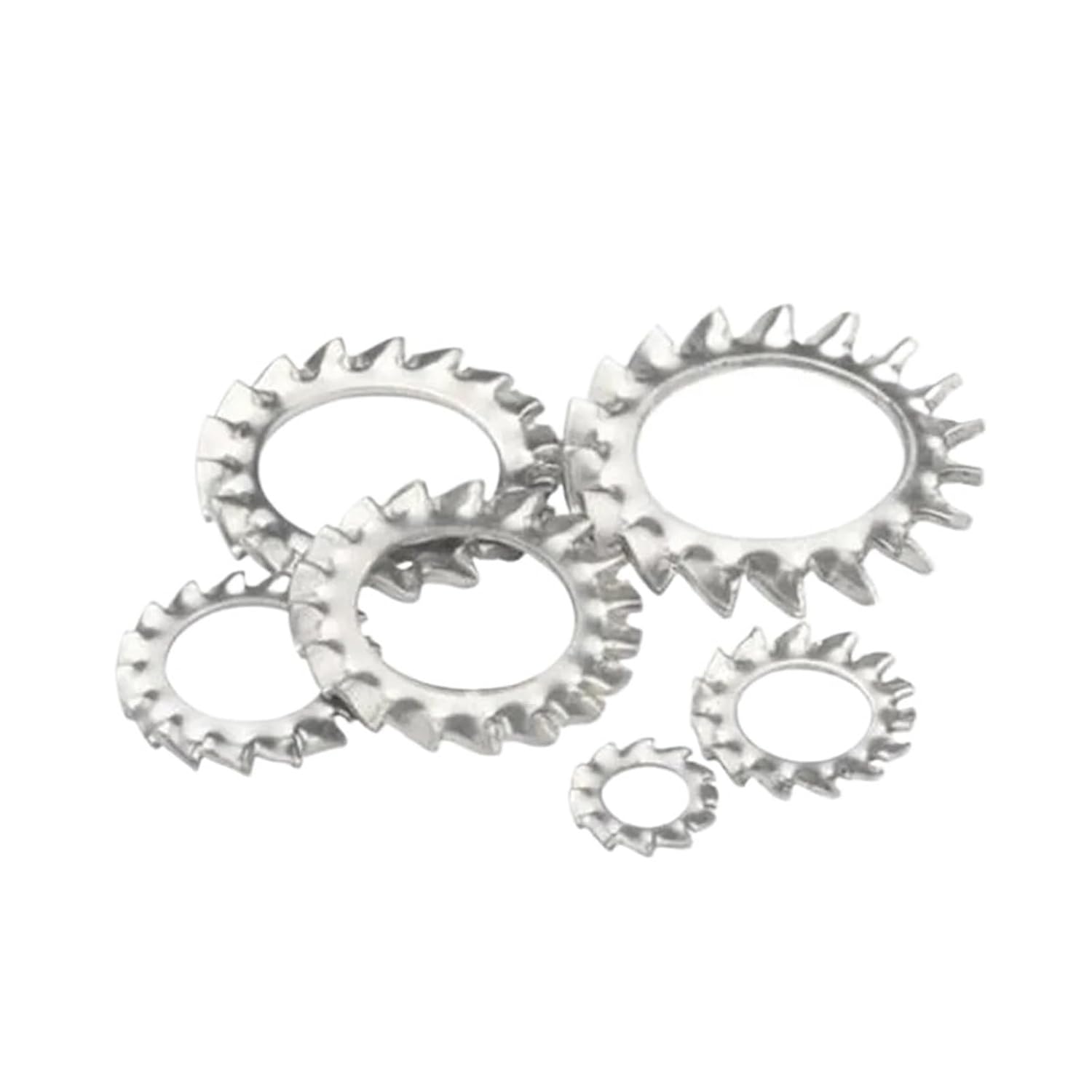 304 Stainless Steel External Toothed Serrated Lock Washer Assortment M3-M20(M6)