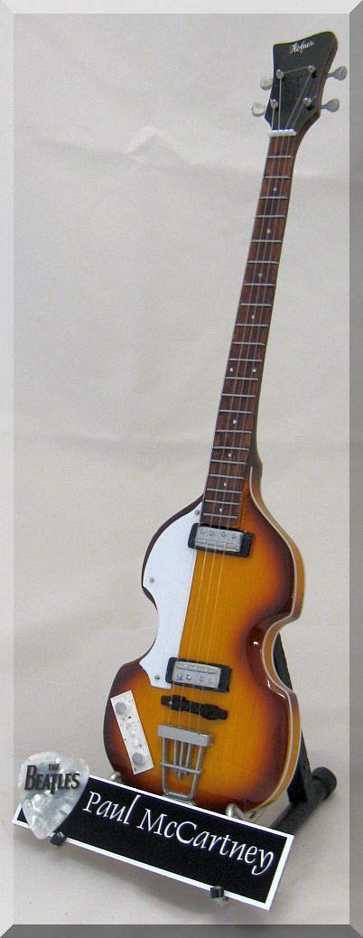 Paul McCARTNEY - Plettro per basso Hofner in miniatura con plettro per chitarra