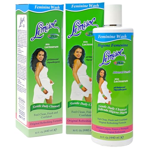 Image of Lemisol Plus Feminine Wash, Daily Cleanser, Hypoallergenic, 16 FL Oz Bottles (Pack of 2)