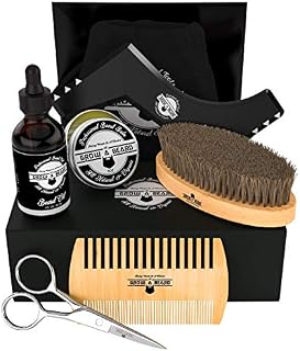 Beard Kit 6-in-1 Grooming Tool | Best Mustache & Beard Care Set For