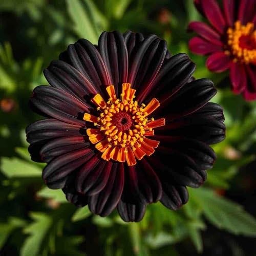 100Pcs Dark Purple Zinnia Flower Seeds
