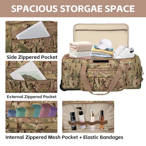 120L 3-Wheel Heavy Duty Duffle