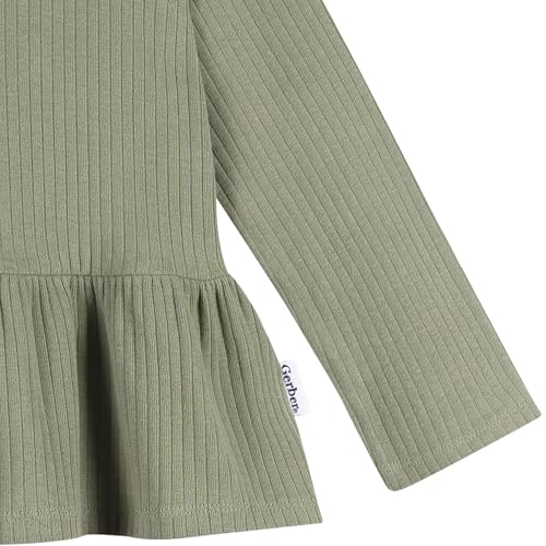 Gerber Girls' 3-Pack Long Sleeve Shirts2