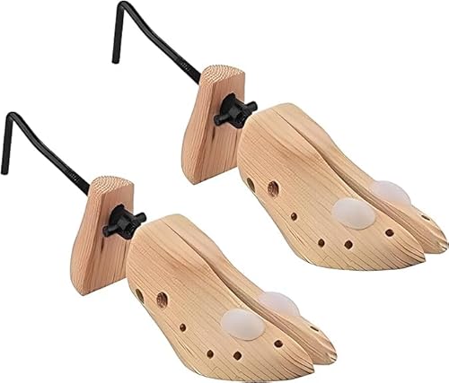 MantraRaj 2 x Womens Shoe Stretchers Pair Shoe Tree Stretcher Expander Premium Ladies Pine Wood Stretchers Professional Wooden Shoe Stretchers for All Shoe Types Size 3-6