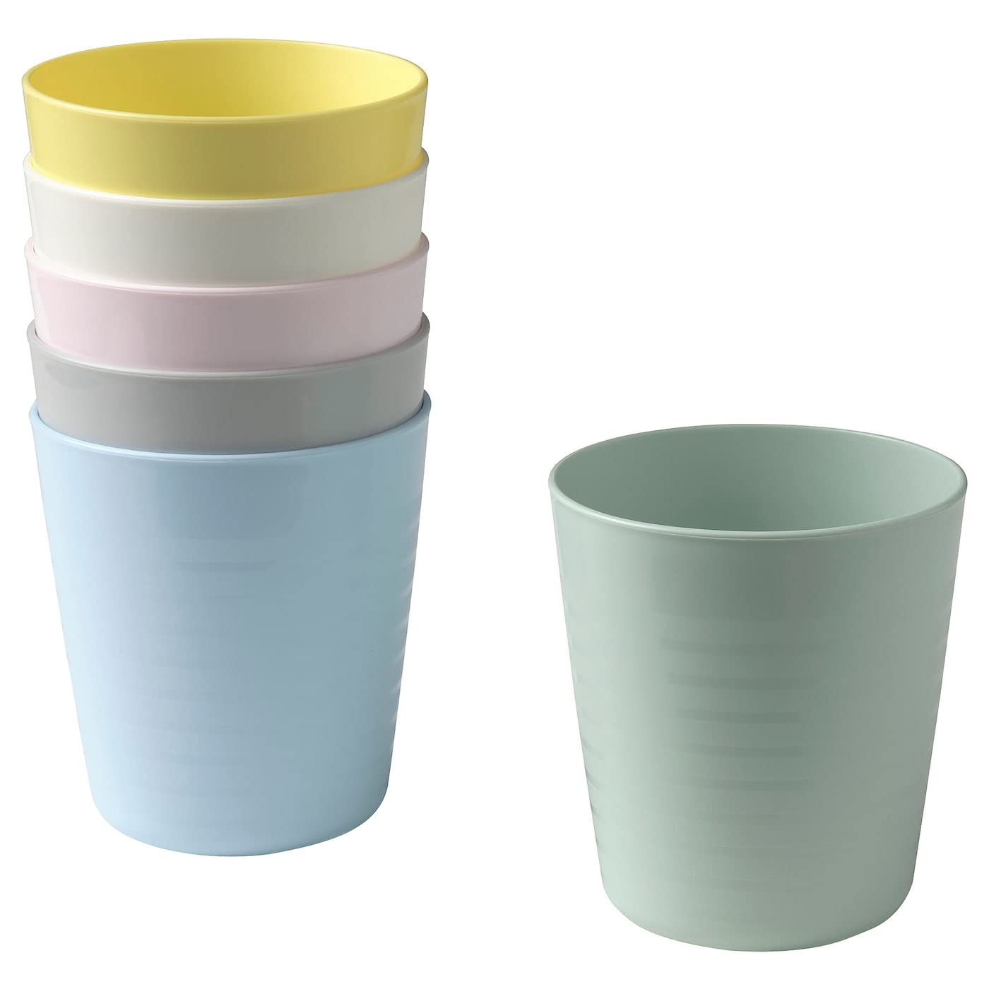 IKEA Kalas 004.613.79 Childs Plastic Mug Pastel Multicoloured 6 x 17 Centimetre