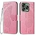 EASSGU Leather Case for ZTE Blade V70 Vita (6.7" Inches) Flip Folio Magnetic Leather Phone Cover with 3 Card Slots 1 Wallet, Phone Case - Pink