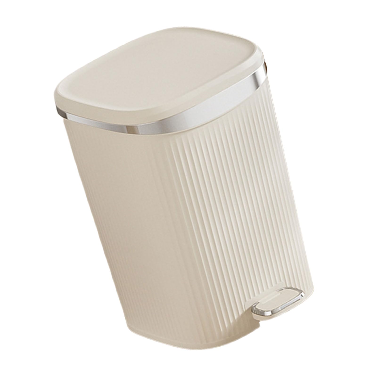Buxuaaaa Pedal Trash Bin Step Trash Can with Good Seal, Designed for Easy Disposal in Kitchens or Garbage Container Waste Basket