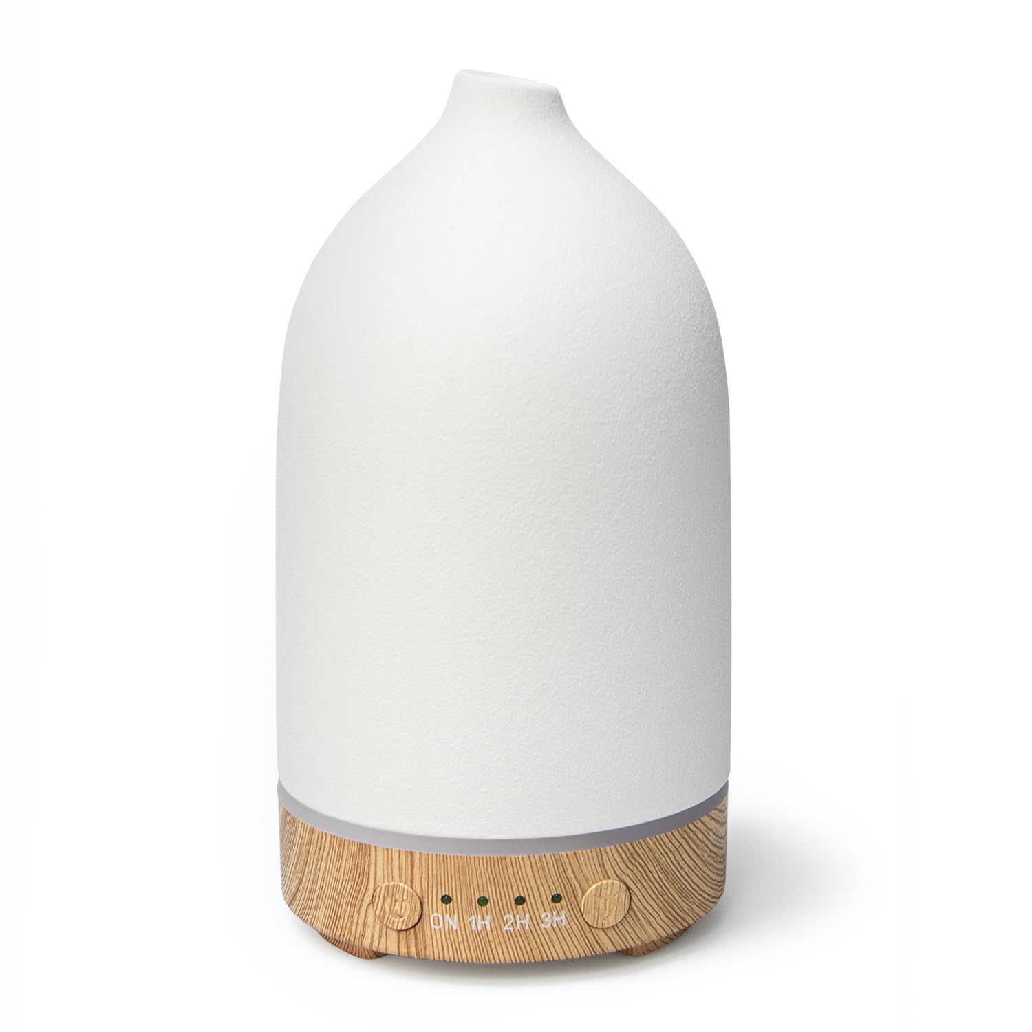 SALUBRITO Keramik Aroma Diffuser, Weiß Diffusor für Ätherische Öle, Ultraschall Duftöl Diffuser, Aromatherapie Diffusor für Duftöle, BPA Frei, Geschenk für Frauen