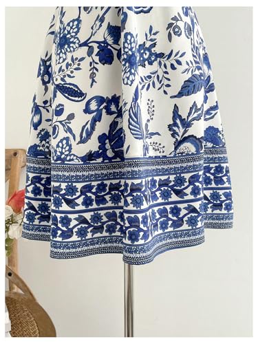 Floerns Women's Floral Halter Neck Vacation Dress Sleeveless Cut Out Boho Cami Dress4