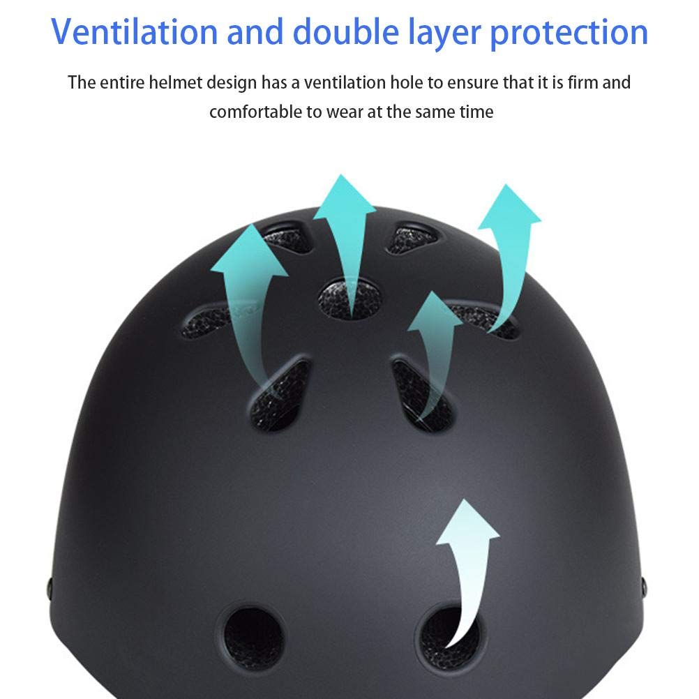 Set di 7 protezioni per pattinaggio con casco regolabile e