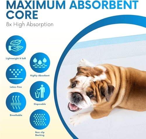 Healqu Puppy Pads - 50-Count, 24x24 - Advanced Leakproof Technology for Housebreaking & Training - Ultra Absorbent Puppy Pee Pads - Ideal for Dogs, Puppies, Cats - Attractant Pet Training Pads - Image 4