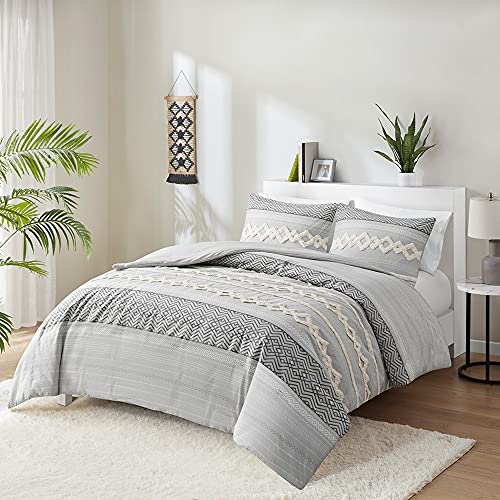 Hyde Lane Boho Queen Comforter Set - 3-Piece Shabby Chic Bedding Bedding Sets, Farmhouse Bed...