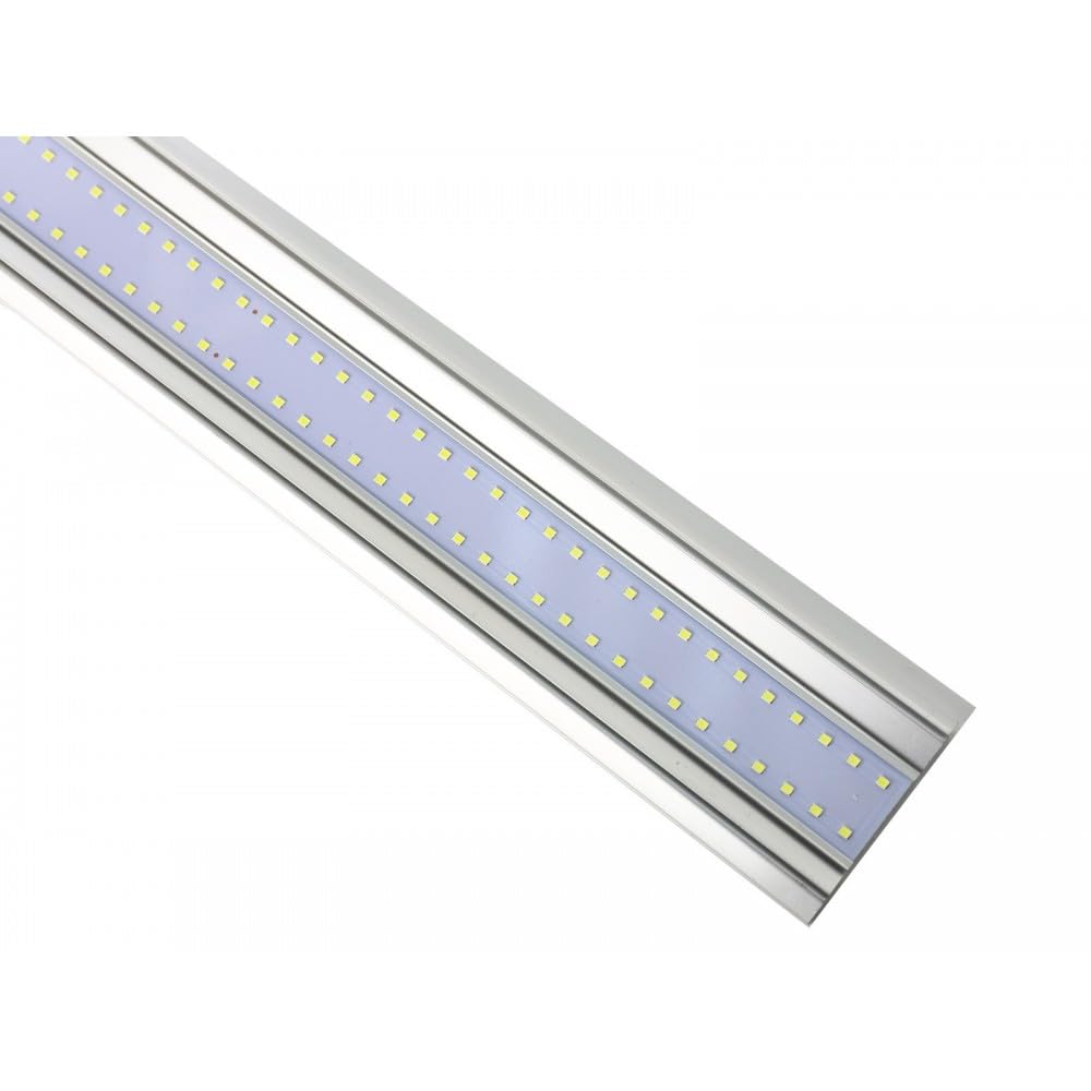 JANDEI - Confezione da 2 schermi LED integrati, 18W, lunghi 60 cm, alta luminosità con 1500 lumen, bianco neutro 4200K, illuminazione a 120°. Ideale per aree di lavoro, casa, garage