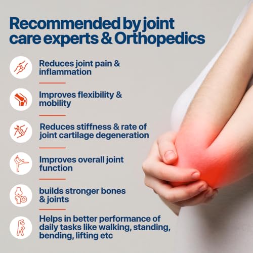 Image of Nature's Island Joint Support Supplement with Marine Collagen, Glucosamine, Boswellia, Hadjod, Vitamin D3 & C for Cartilage, Bone & Joint Wellness | 250g (Mango)