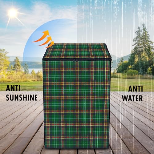 Image of Lithara Top Load Fully Automatic Washing Machine Cover for LG, Samsung, IFB, Whirlpool, Suitable for 6 KG & 6.5 KG - Waterproof, Dustproof Cover (Print-5)